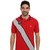 U.S. POLO ASSN. Diagonal Stripes Short Sleeve Pique Polo