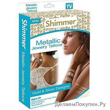   SHIMMER JEWERLY TATTOOS METALLIC