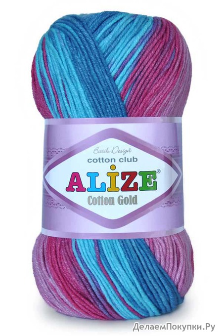 Cotton Gold Batik (Alize), 55%,45%, 100/330