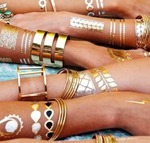    ,  - 4 , 70 . Shimmer Jewelry Tattoos  