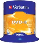 VERBATIM DVD-R 4,7 GB 16x CB/100