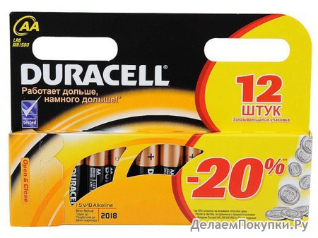 Duracell LR6/12BL MN1500 