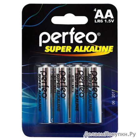 Perfeo LR6/4BL Super Alkaline