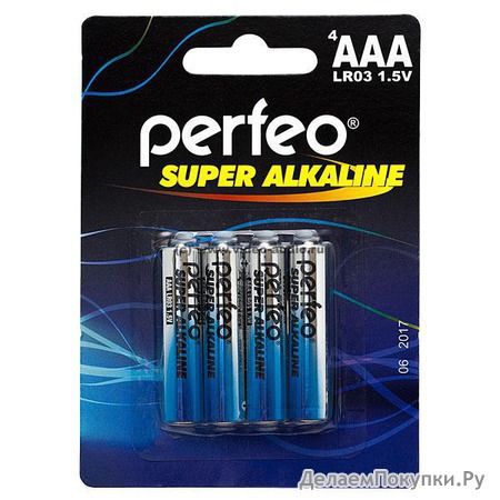 Perfeo LR03/4BL Super Alkaline