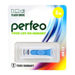 4Gb Perfeo S01 White USB 2.0 (PF-S01W004)