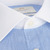 MEN'S BLUE END-ON-END SLIM FIT SHIRT WITH WHITE COLLAR & CUFF - DOUBLE CUFF