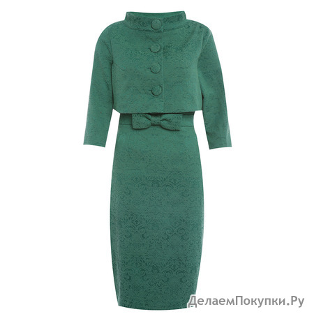 Maybelle' Lush Green Jacquard Twin Set