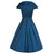 'Amber' Midnight Blue Occasion Swing Dress