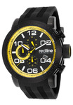 Red Line RL-50068-BB-01-YDR Night Rally Chronograph Black Silicone and Dial Black IP Steel