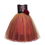 Amberry Little Big Girl's Sequined Party Dress