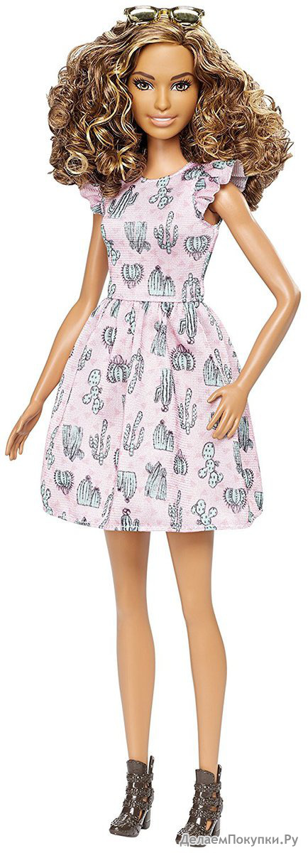 Barbie Fashionistas 67 Cactus Print Dress Doll