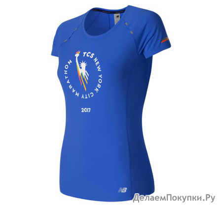 new balance Women's NYC Marathon NB Ice Short Sleeve