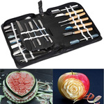 Agile-Shop Culinary Carving Tool Set Fruit Vegetable Food Garnishing / Cutting / Slicing Garnish Tools Kit (46 pcs)