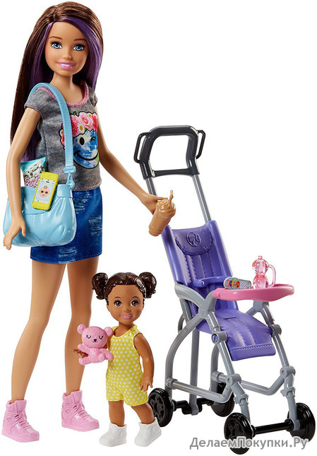 Barbie Skipper Babysitters Inc. Doll and Stroller Playset