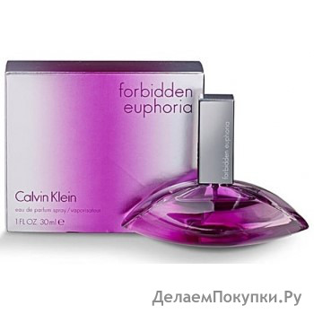 Forbidden Euphoria by Calvin Klein Eau de Parfum Spray 1.0 oz for Women