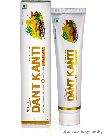      , 100 , ; Dant Kanti Advanced Dental Cream, 100 g, Patanjali