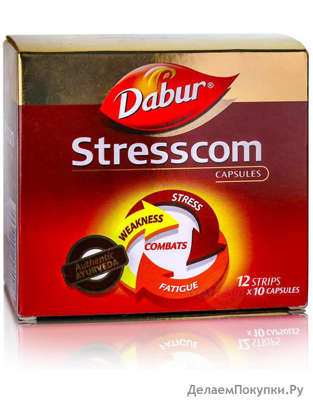     , 120 ,  ; Stresscom, 120 caps, Dabur