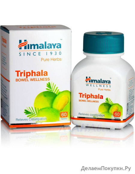       , 60 ,  ; Triphala, 60 tabs, Himalaya