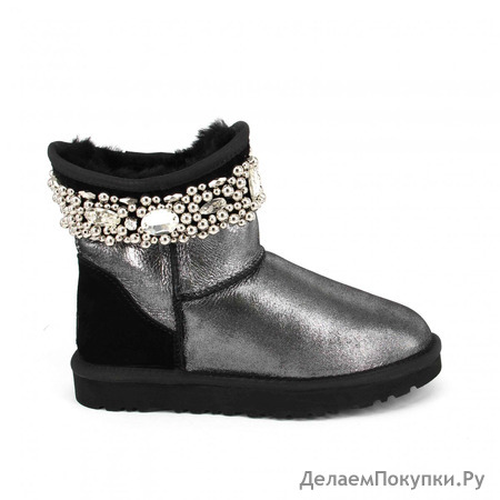 JIMMY CHOO MULTI CRYSTALS GLITTER BLACK