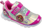 L.O.L Surprise Girls Sneakers, Light Up Fashion and Athletic Shoes with Strap, Queen Bee Deva MC Swag and Rocker, Little Girl/Big Girl size 8 to 3, Ages 3 to 10