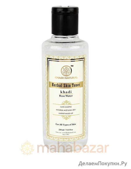     , 210 ,  ; Rosewater Herbal Skin Toner, 210 ml, Khadi