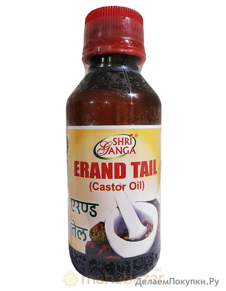  , 100 ,   ; Erand Tail (Castor Oil), 100 ml, Shri Ganga