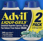 Advil Liqui-Gels Pain Reliever 2 Pack ( 240 Count Each )
