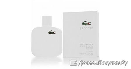  LACOSTE EAU DE LACOSTE L.12.12 BLANC men TEST 100ml edt