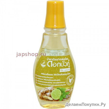 Twin Lotus Herbal Mouthwash Ginger Lime        , 250 