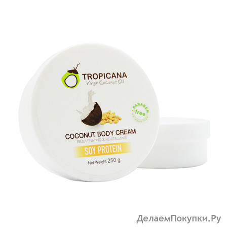 TROPICANA      Coconut Body cream Soy bean, 250 