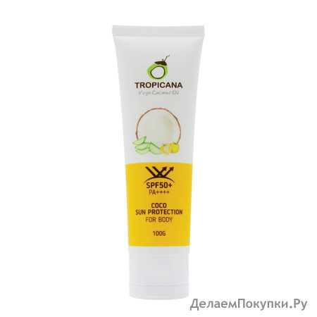 TROPICANA     Coco Sun Protection for body SPF 50+, 100 