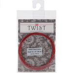 CHIAOGOO Twist Small Lace Interchangeable Cables, 37-Inch, Red