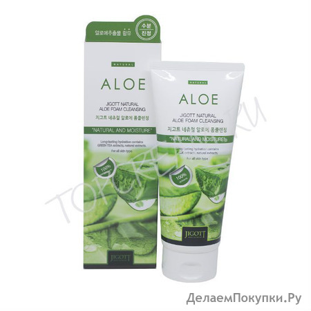      JIGOTT Natural Aloe Foam Cleansing