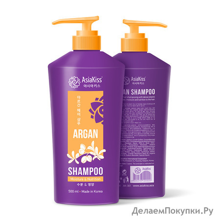 ASIAKISS     Argan Hair Shampoo, 500 