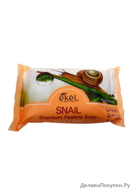 EKEL -       Premium Peeling Soap Snail, 150 