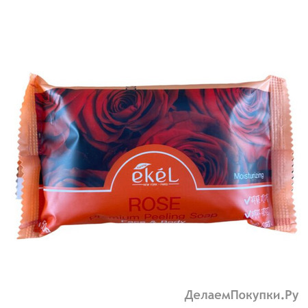 EKEL -      Premium Peeling Soap Rose, 150 