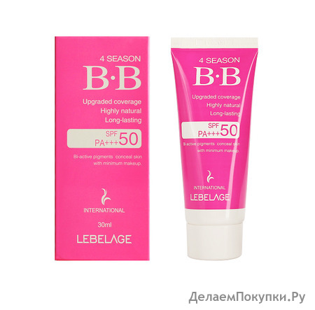 LEBELAGE BB       4 Season BB Cream SPF50/PA+++, 30 