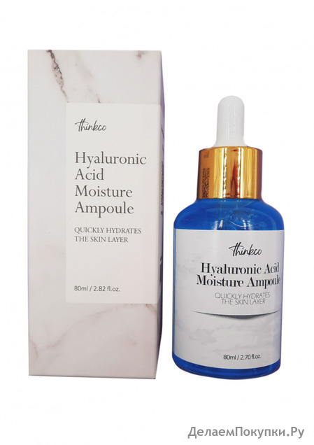 THINKCO       Hyaluronic Acid Moisture Ampoule, 80 