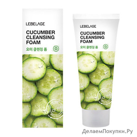 LEBELAGE     Cucumber Cleansing Foam, 100 