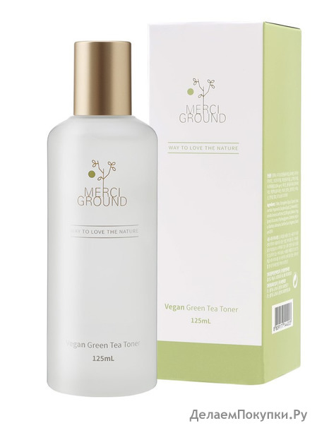 MERCI GROUND        Vegan Green Tea Toner, 125 