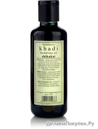    , 210 ,  ; Shikakai Herbal Hair Oil, 210 ml, Khadi