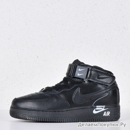  Nike Air Force 1 07 Mid LV8 Black  w599-2-1