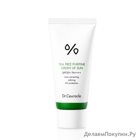 DR. CEURACLE         Dr Ceuracle Tea Tree Purifine Green Up Sun SPF50+ PA++++, 50 