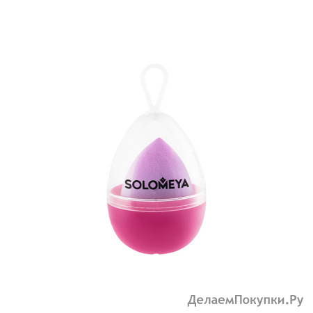 SOLOMEYA     XL     Large Drop Double-ended Blending Sponge Purple Gradient, 1 