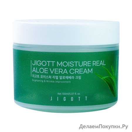 JIGOTT     Moisture Real Aloe Vera Cream, 150 