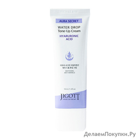 JIGOTT      Aura Secret Hyaluronic Acid Water Drop Tone Up Cream, 50 